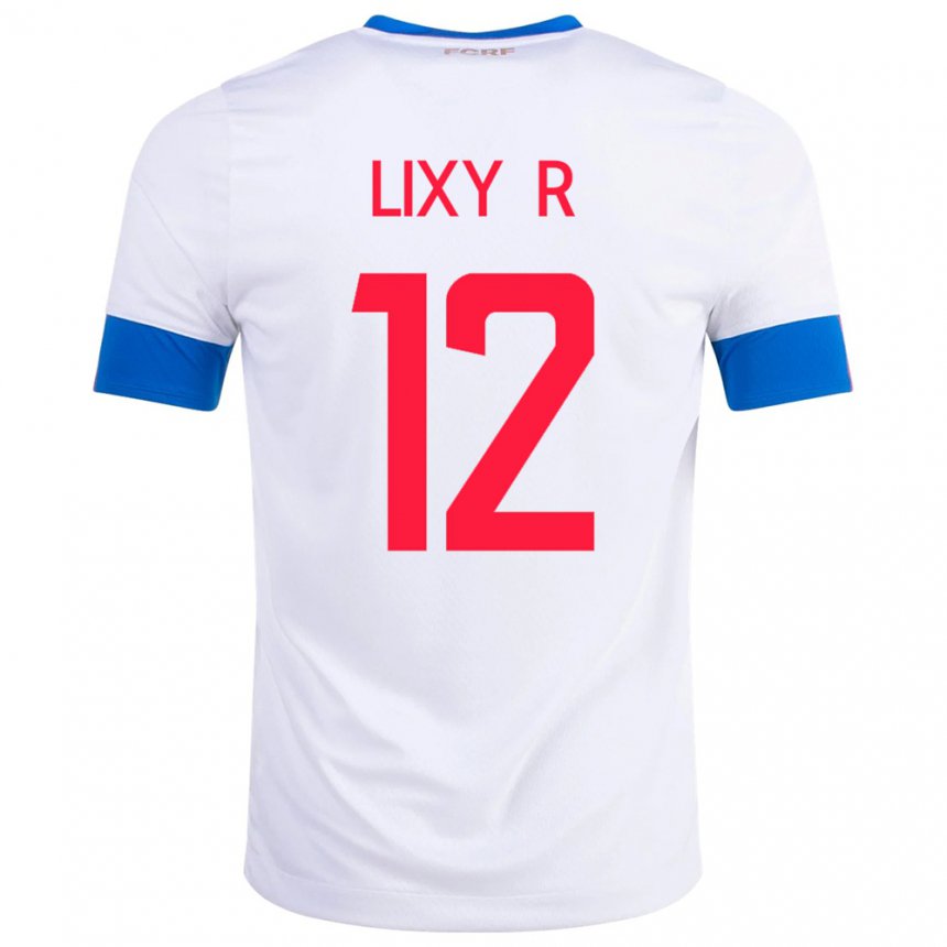 Niño Camiseta Costa Rica Lixy Rodriguez #12 Blanco 2ª Equipación 22-24 La Camisa