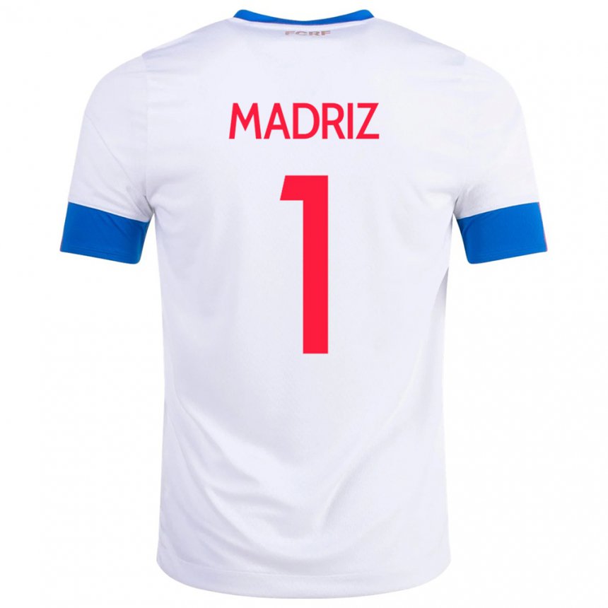 Niño Camiseta Costa Rica Abraham Madriz #1 Blanco 2ª Equipación 22-24 La Camisa