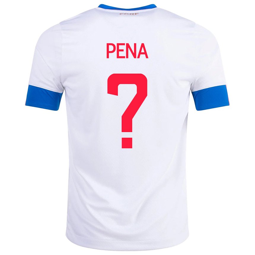 Niño Camiseta Costa Rica Randy Pena #0 Blanco 2ª Equipación 22-24 La Camisa