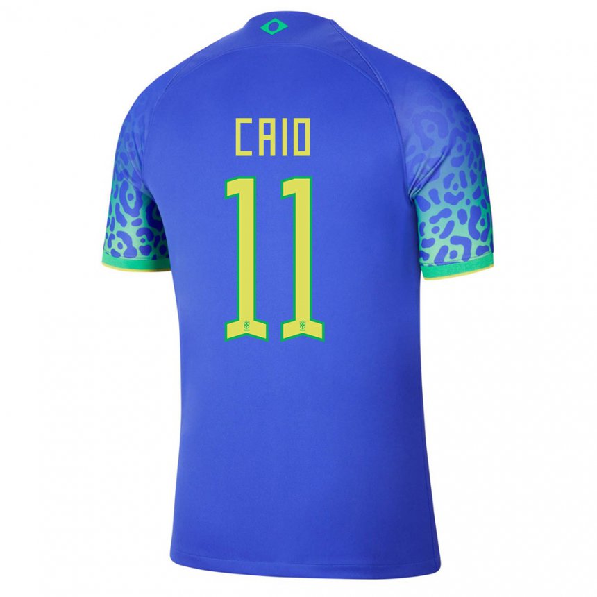 Niño Camiseta Brasil Caio #11 Azul 2ª Equipación 22-24 La Camisa