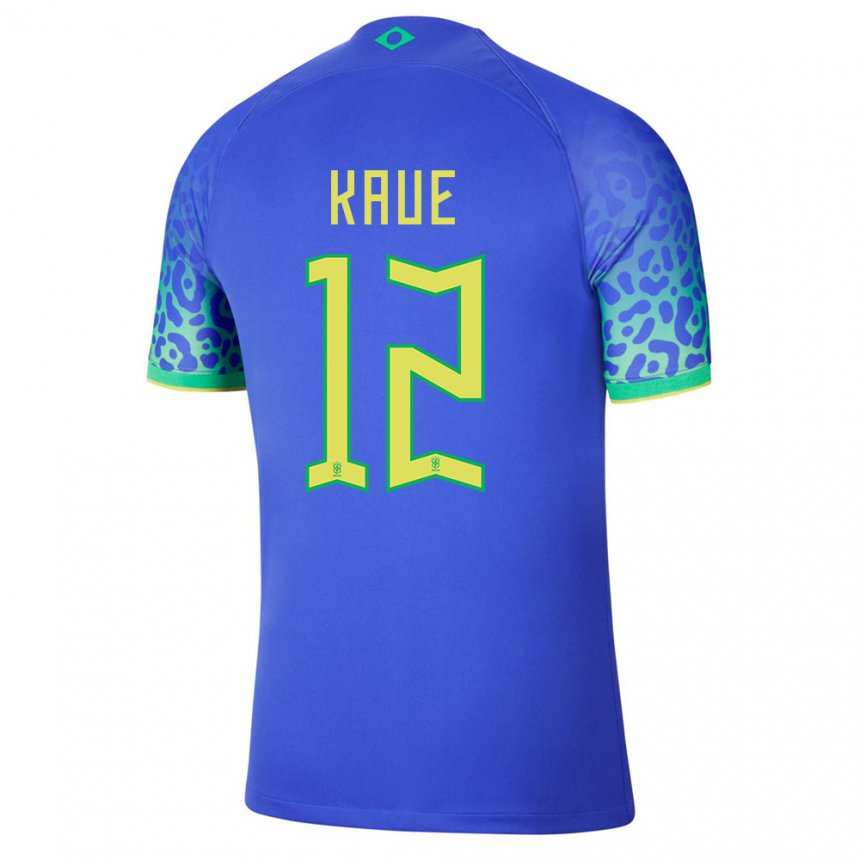 Niño Camiseta Brasil Kaue #12 Azul 2ª Equipación 22-24 La Camisa