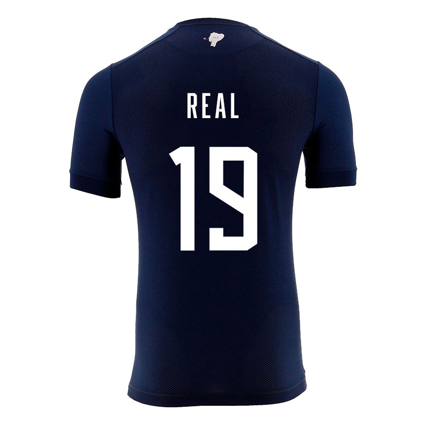 Niño Camiseta Ecuador Kerlly Real #19 Azul Marino 2ª Equipación 22-24 La Camisa