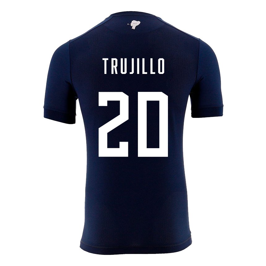 Niño Camiseta Ecuador Isabel Trujillo #20 Azul Marino 2ª Equipación 22-24 La Camisa