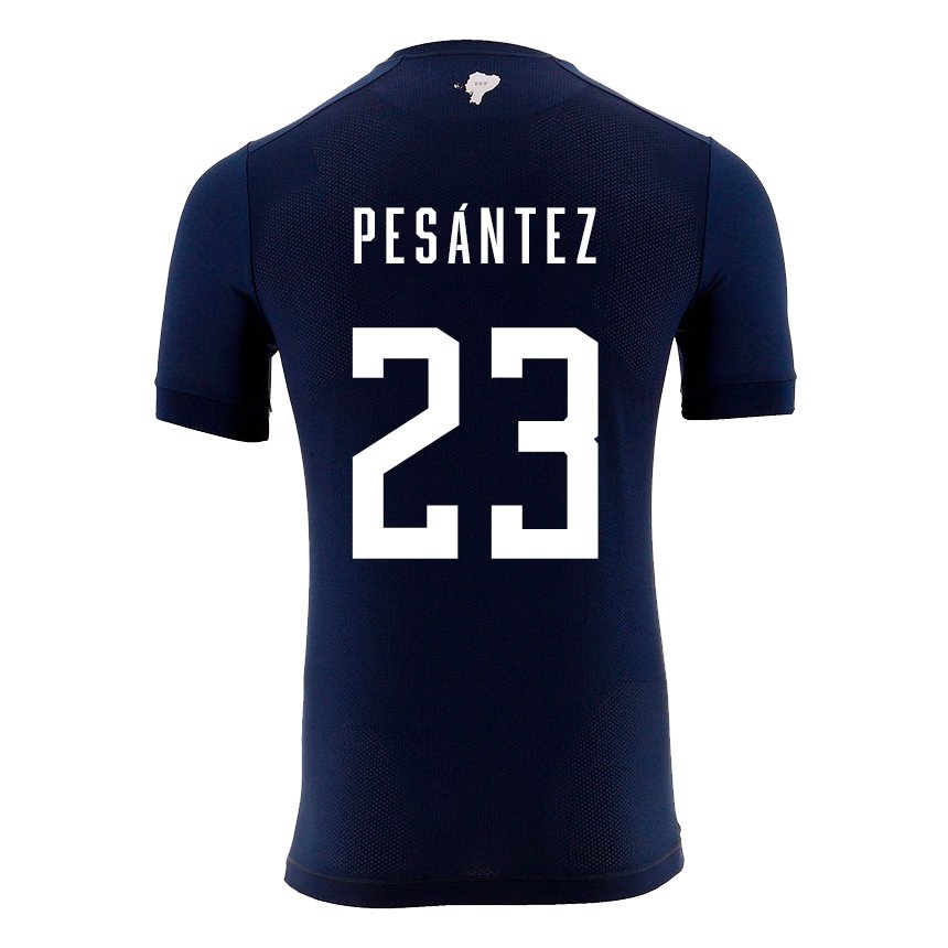 Niño Camiseta Ecuador Danna Pesantez #23 Azul Marino 2ª Equipación 22-24 La Camisa