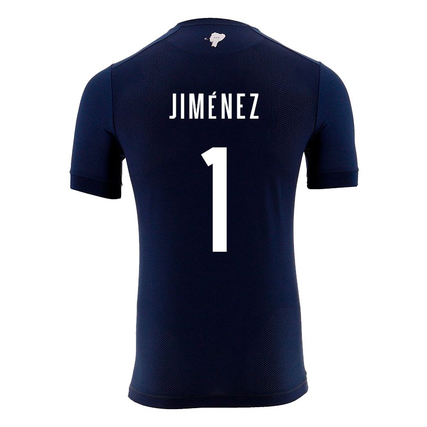 Niño Camiseta Ecuador Tony Jimenez #1 Azul Marino 2ª Equipación 22-24 La Camisa