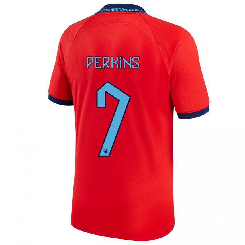 Niño Camiseta Inglaterra Sonny Perkins #7 Rojo 2ª Equipación 22-24 La Camisa