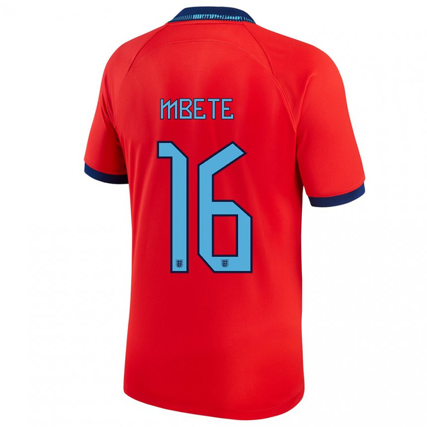 Niño Camiseta Inglaterra Luke Mbete #16 Rojo 2ª Equipación 22-24 La Camisa