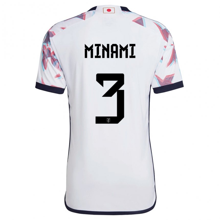Niño Camiseta Japón Moeka Minami #3 Blanco 2ª Equipación 22-24 La Camisa