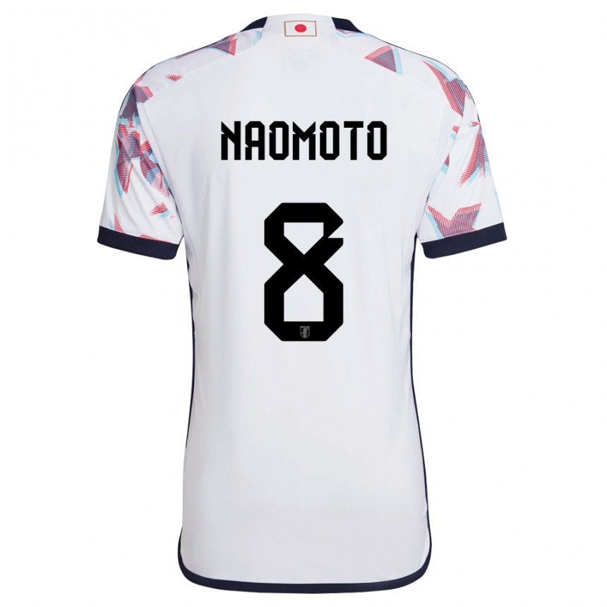 Niño Camiseta Japón Hikaru Naomoto #8 Blanco 2ª Equipación 22-24 La Camisa