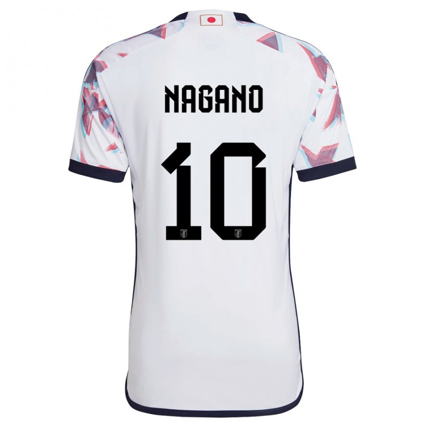Niño Camiseta Japón Fuka Nagano #10 Blanco 2ª Equipación 22-24 La Camisa