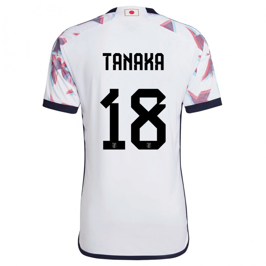 Niño Camiseta Japón Momoko Tanaka #18 Blanco 2ª Equipación 22-24 La Camisa