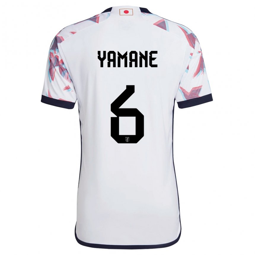 Niño Camiseta Japón Riku Yamane #6 Blanco 2ª Equipación 22-24 La Camisa