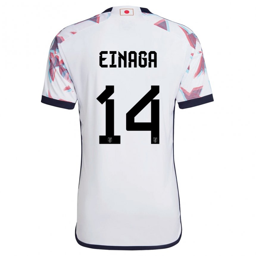 Niño Camiseta Japón Takatora Einaga #14 Blanco 2ª Equipación 22-24 La Camisa