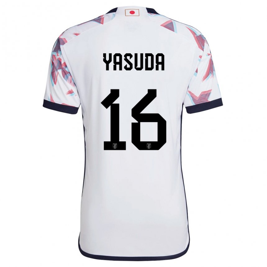 Niño Camiseta Japón Kenshin Yasuda #16 Blanco 2ª Equipación 22-24 La Camisa