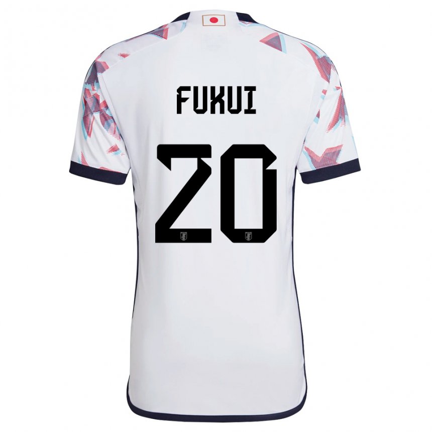 Niño Camiseta Japón Taichi Fukui #20 Blanco 2ª Equipación 22-24 La Camisa