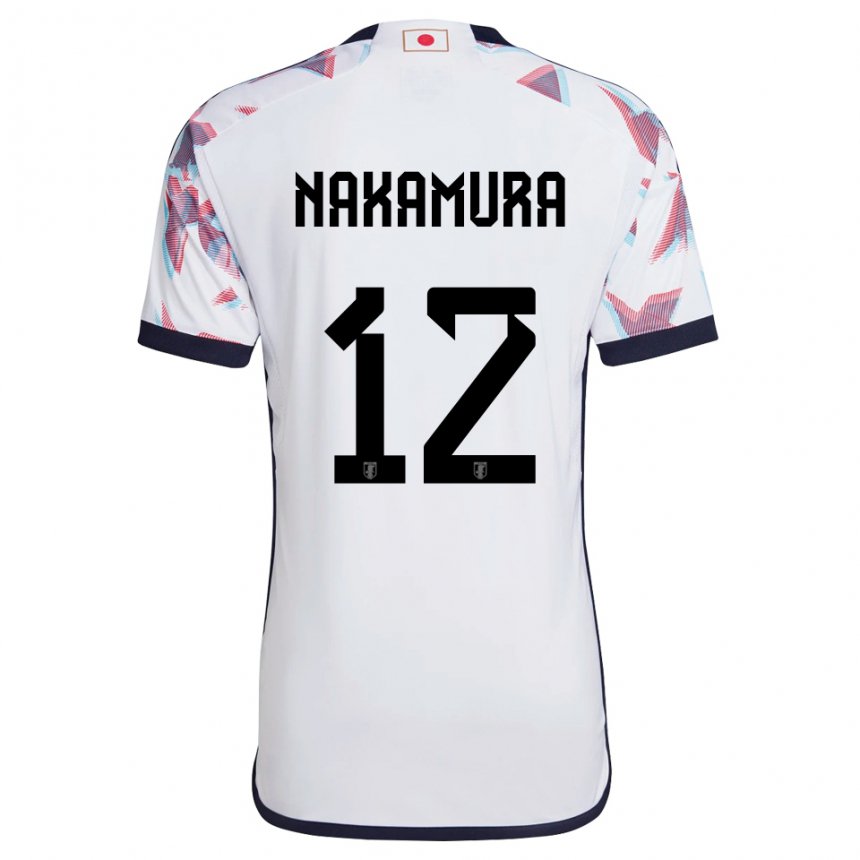 Niño Camiseta Japón Keisuke Nakamura #12 Blanco 2ª Equipación 22-24 La Camisa