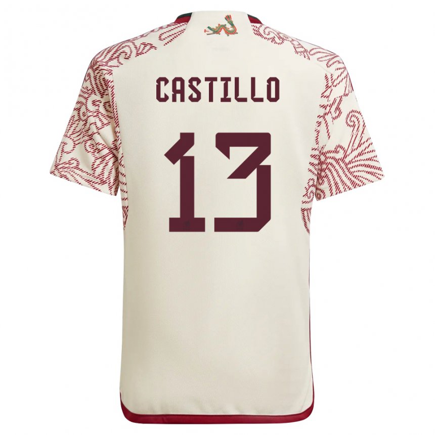 Niño Camiseta México Jose Castillo #13 Maravilla Blanco Rojo 2ª Equipación 22-24 La Camisa