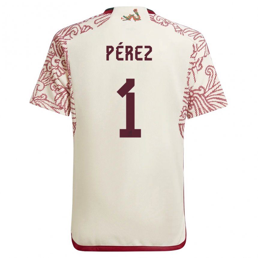 Niño Camiseta México Emiliano Perez #1 Maravilla Blanco Rojo 2ª Equipación 22-24 La Camisa