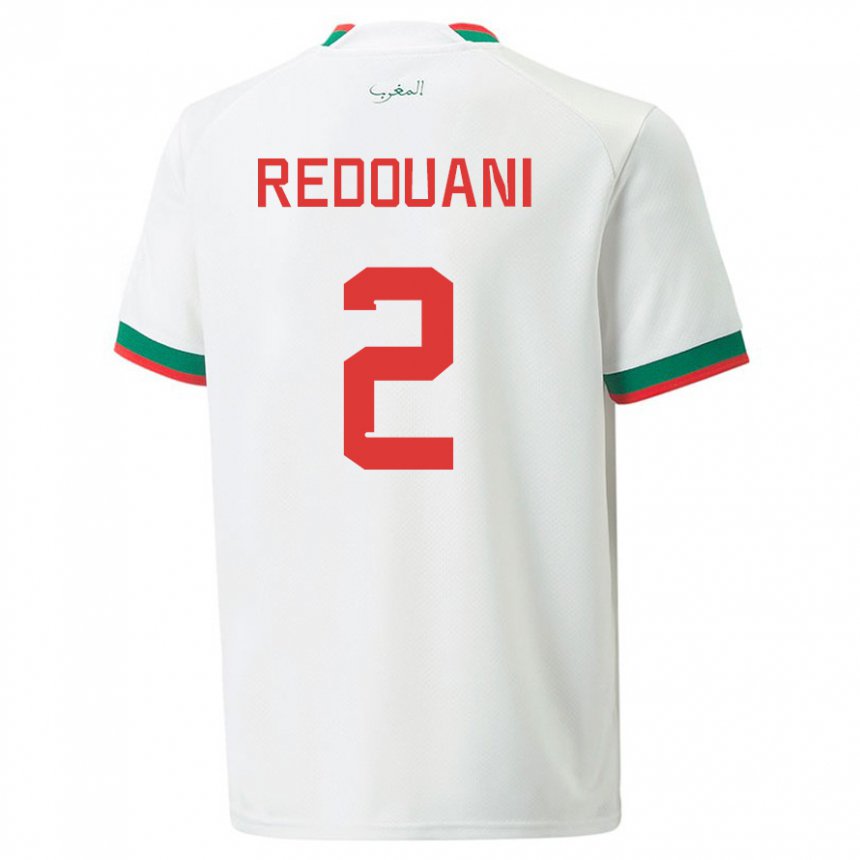 Niño Camiseta Marruecos Zineb Redouani #2 Blanco 2ª Equipación 22-24 La Camisa