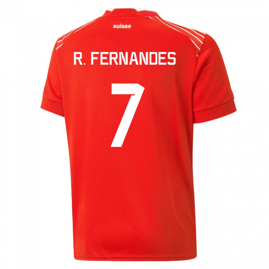 Hombre Camiseta Suiza Ronaldo Dantas Fernandes #7 Rojo 1ª Equipación 22-24 La Camisa
