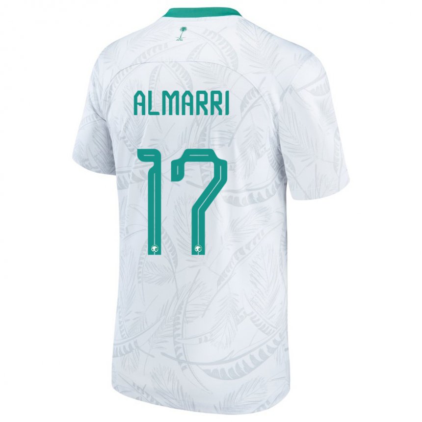 Hombre Camiseta Arabia Saudita Mohammed Almarri #17 Blanco 1ª Equipación 22-24 La Camisa