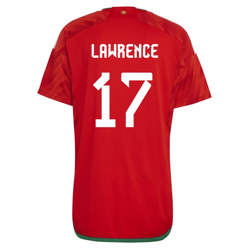 Hombre Camiseta Gales Nadia Lawrence #17 Rojo 1ª Equipación 22-24 La Camisa