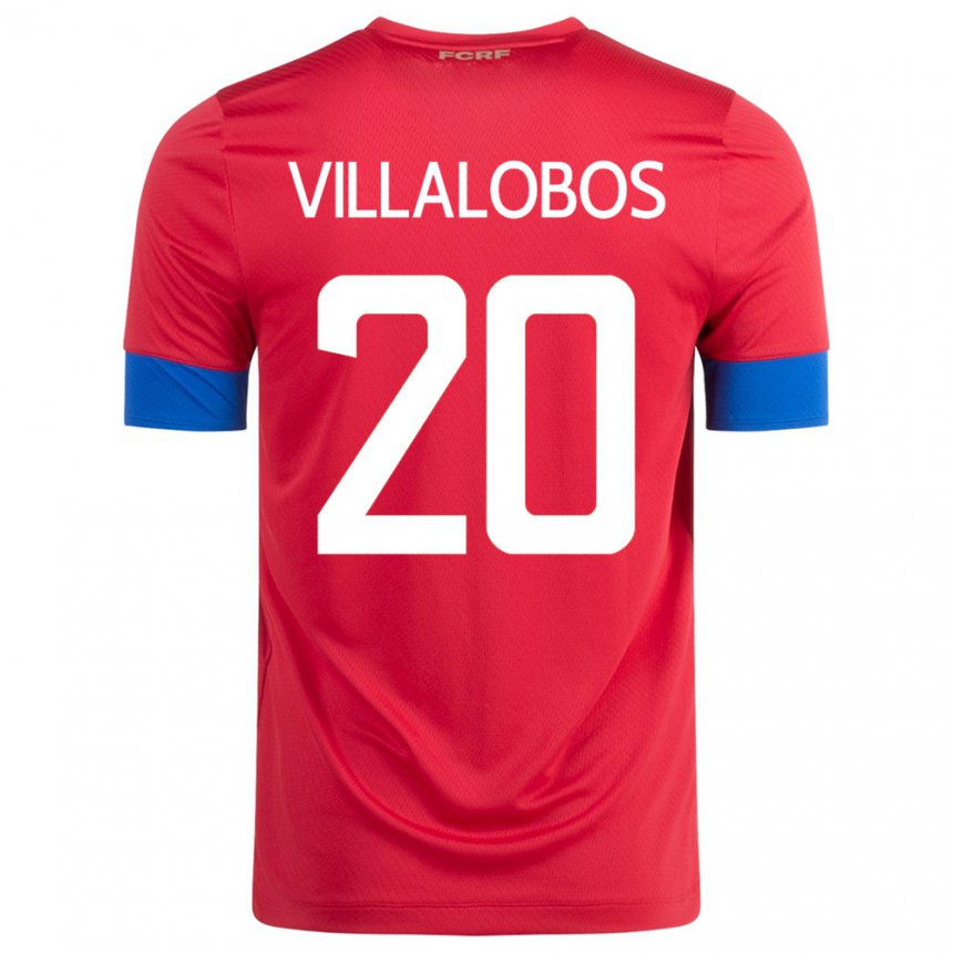 Hombre Camiseta Costa Rica Fabiola Villalobos #20 Rojo 1ª Equipación 22-24 La Camisa