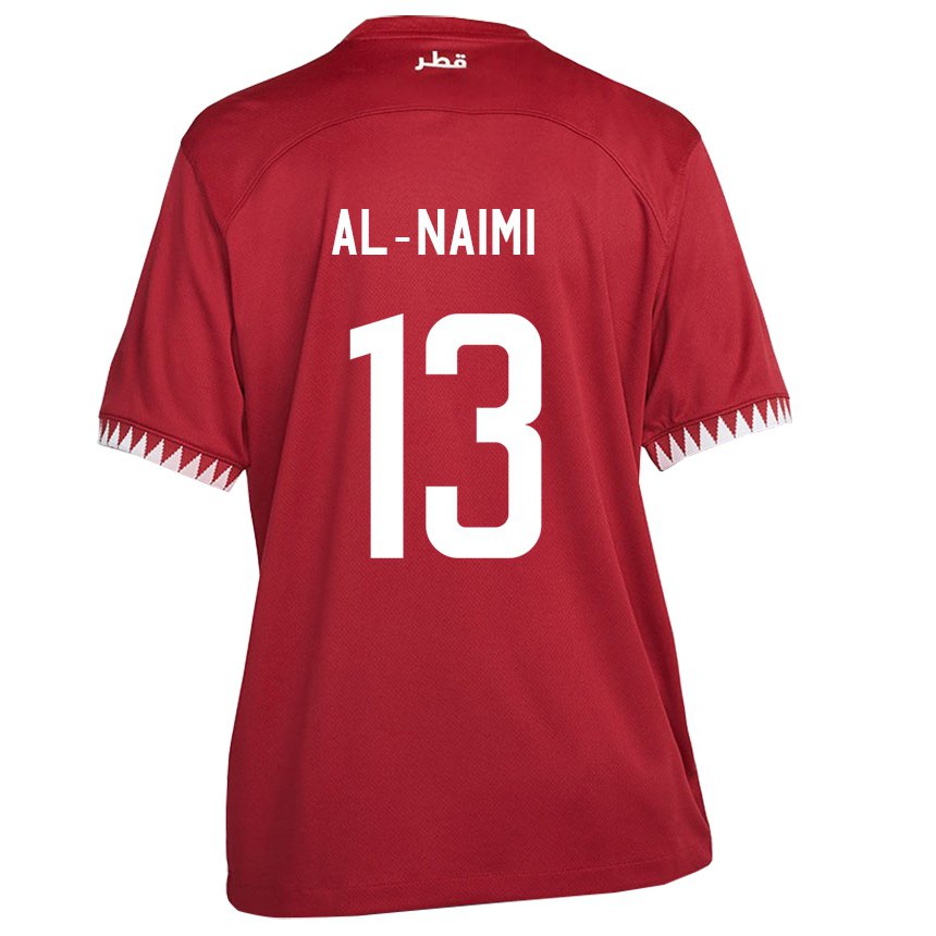 Hombre Camiseta Catar Zahra Al Naimi #13 Granate 1ª Equipación 22-24 La Camisa