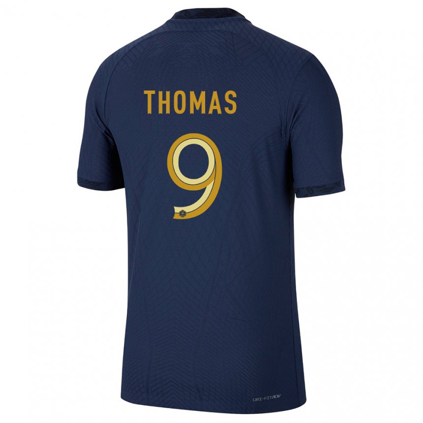 Hombre Camiseta Francia Lindsey Thomas #9 Azul Marino 1ª Equipación 22-24 La Camisa