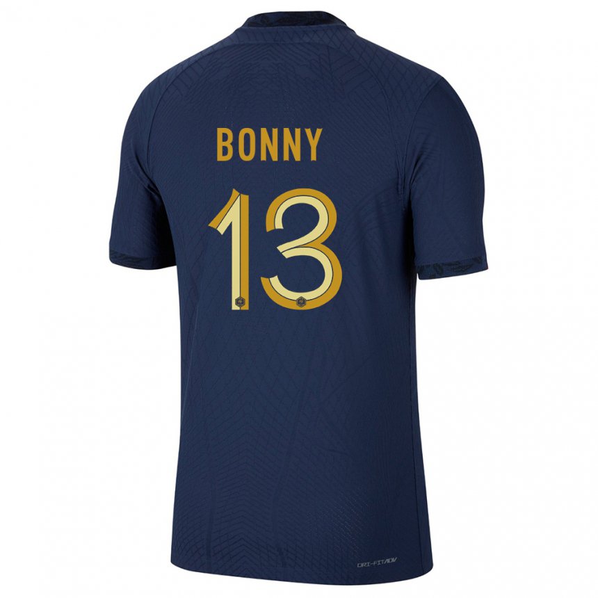 Hombre Camiseta Francia Ange Yoan Bonny #13 Azul Marino 1ª Equipación 22-24 La Camisa