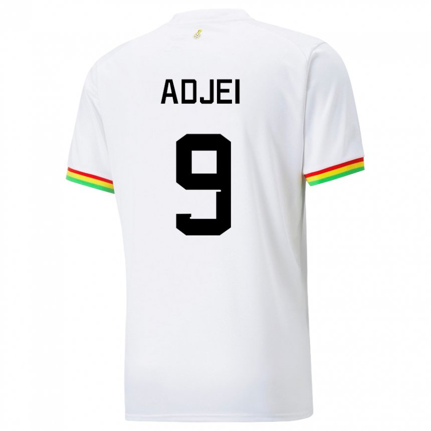 Hombre Camiseta Ghana Vivian Adjei #9 Blanco 1ª Equipación 22-24 La Camisa