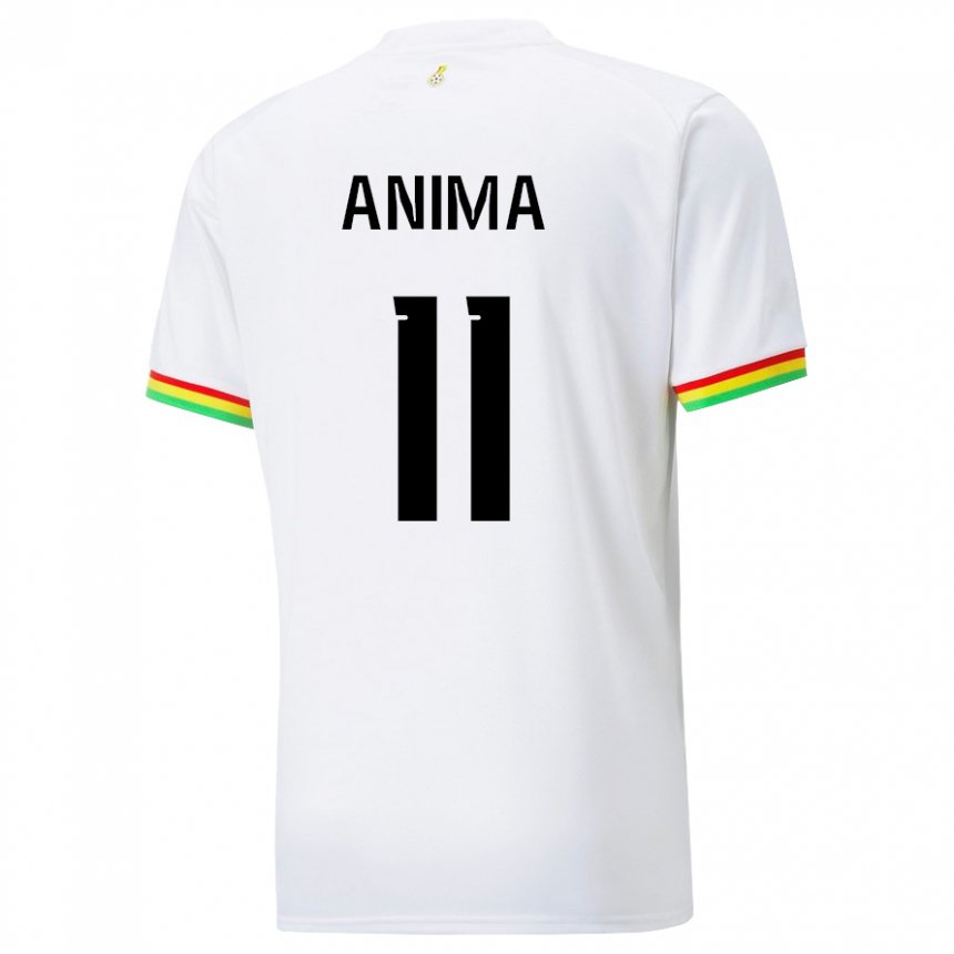 Hombre Camiseta Ghana Naomi Anima #11 Blanco 1ª Equipación 22-24 La Camisa