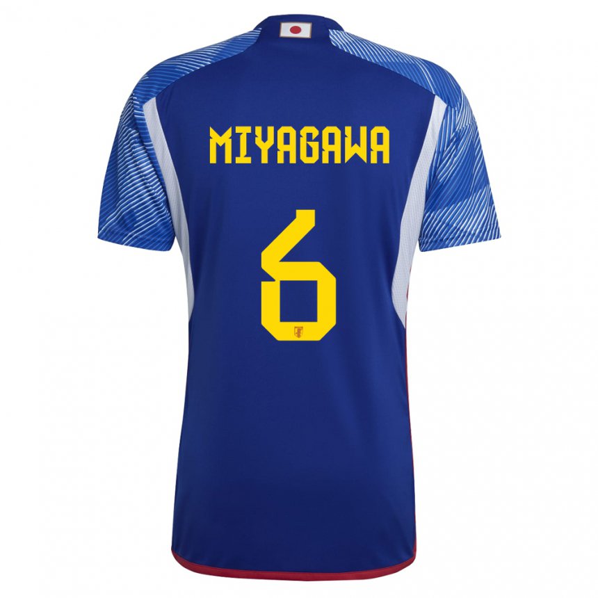 Hombre Camiseta Japón Asato Miyagawa #6 Azul Real 1ª Equipación 22-24 La Camisa