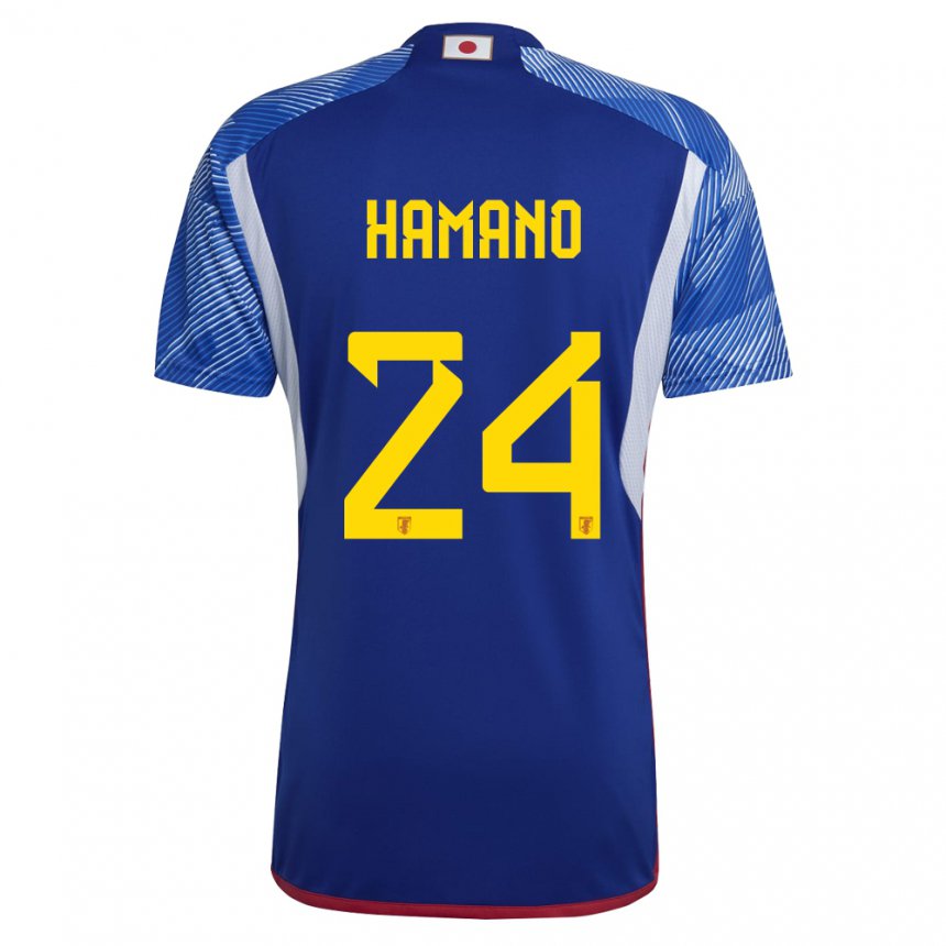 Hombre Camiseta Japón Maika Hamano #24 Azul Real 1ª Equipación 22-24 La Camisa
