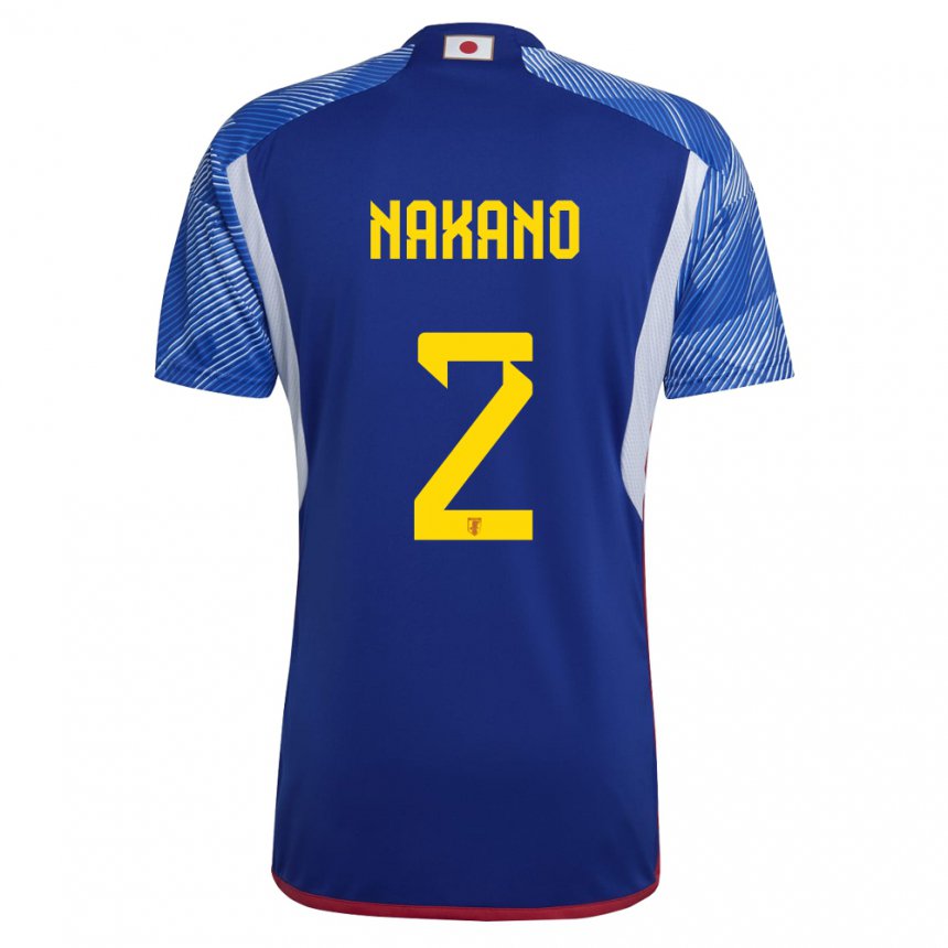 Hombre Camiseta Japón Shinya Nakano #2 Azul Real 1ª Equipación 22-24 La Camisa