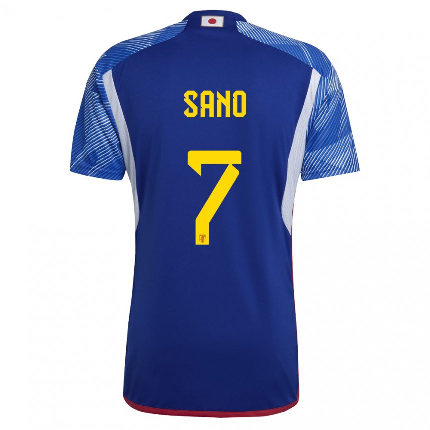 Hombre Camiseta Japón Kodai Sano #7 Azul Real 1ª Equipación 22-24 La Camisa