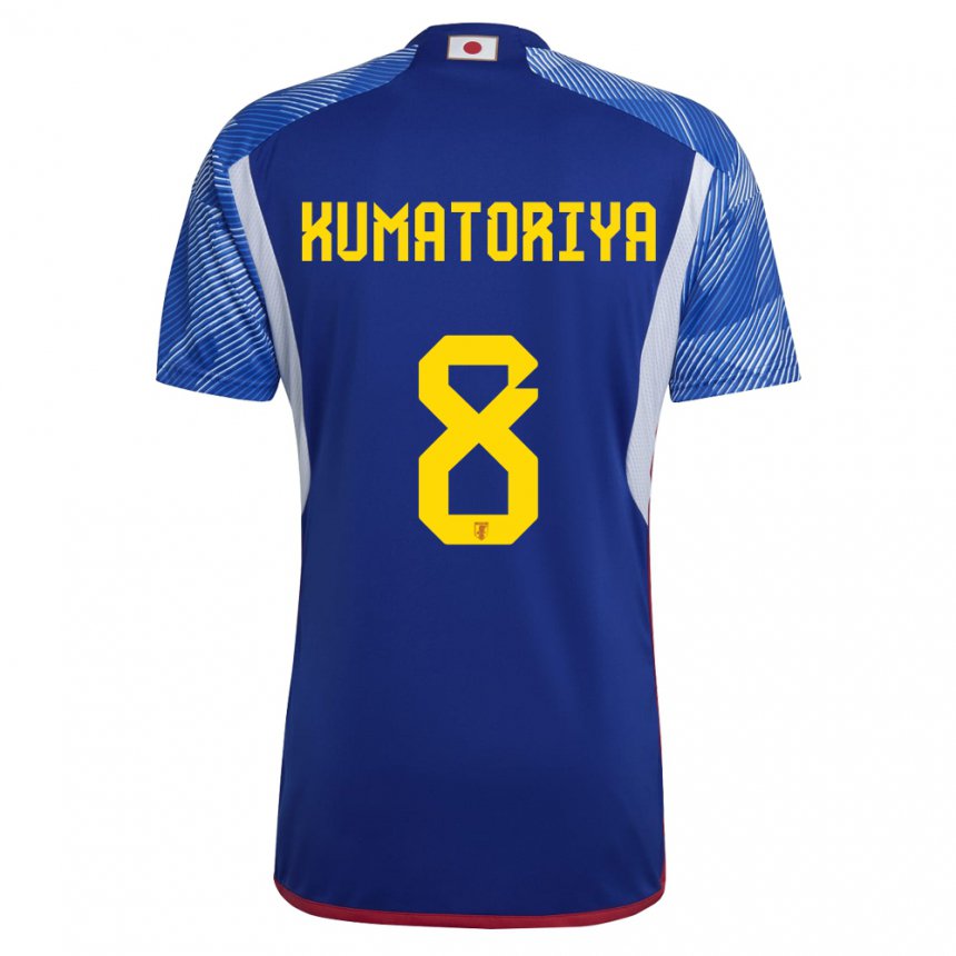 Hombre Camiseta Japón Issei Kumatoriya #8 Azul Real 1ª Equipación 22-24 La Camisa