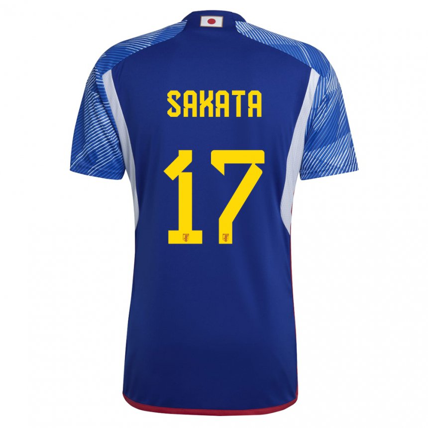 Hombre Camiseta Japón Reiya Sakata #17 Azul Real 1ª Equipación 22-24 La Camisa