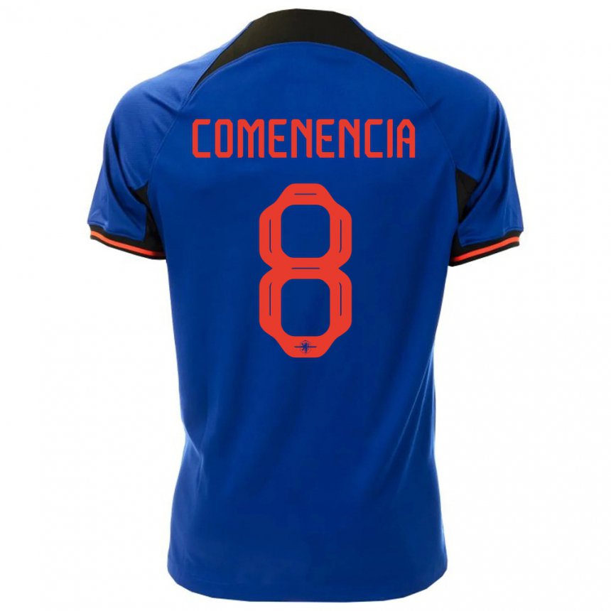 Hombre Camiseta Países Bajos Livano Comenencia #8 Azul Real 2ª Equipación 22-24 La Camisa