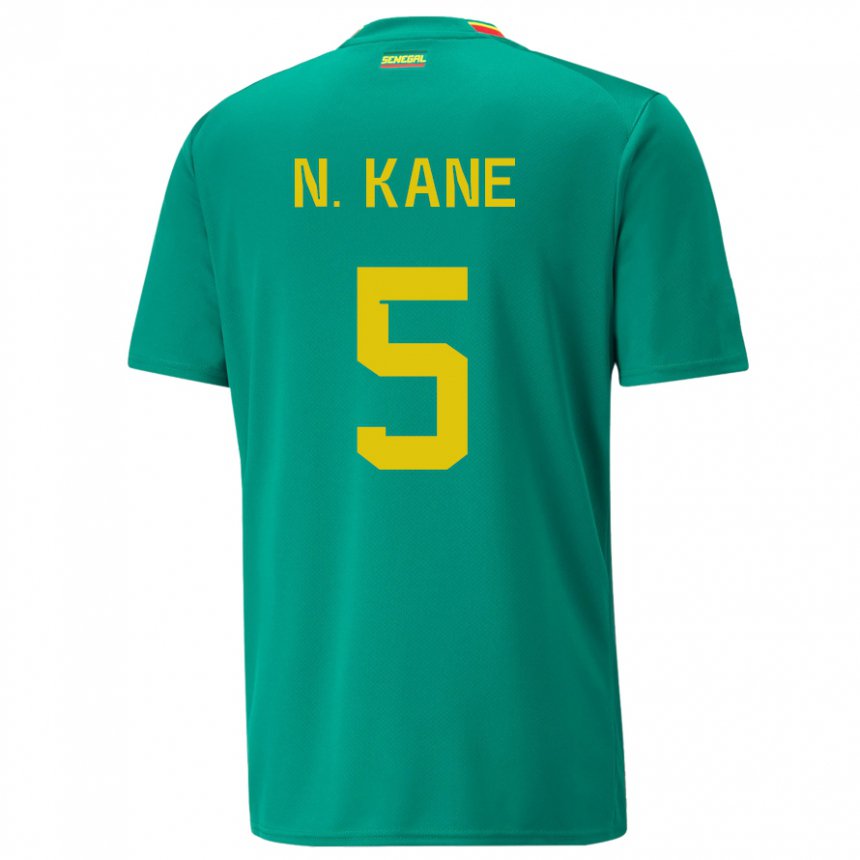 Hombre Camiseta Senegal Ndeye Ndiaye Kane #5 Verde 2ª Equipación 22-24 La Camisa