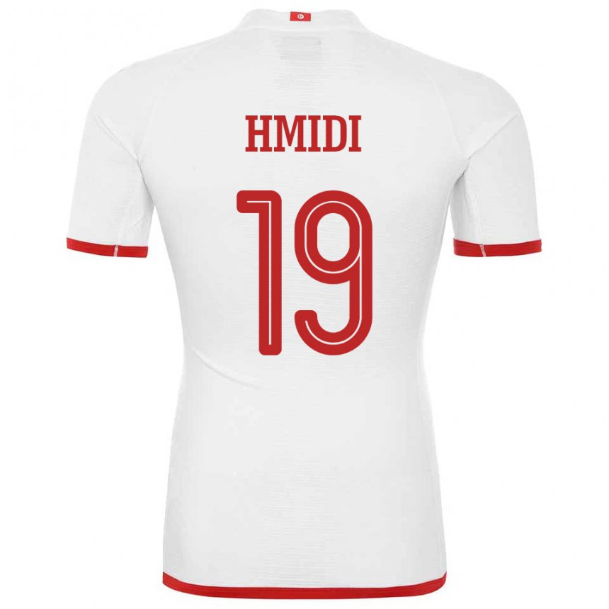 Hombre Camiseta Túnez Baraket Hmidi #19 Blanco 2ª Equipación 22-24 La Camisa