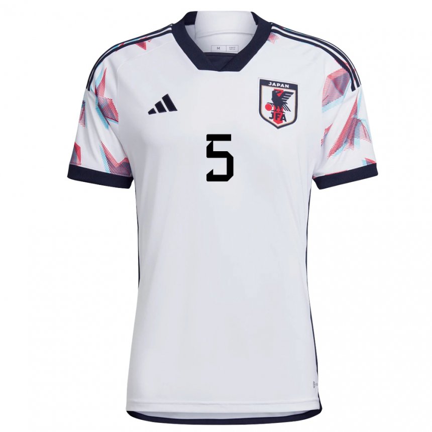 Hombre Camiseta Japón Shiori Miyake #5 Blanco 2ª Equipación 22-24 La Camisa