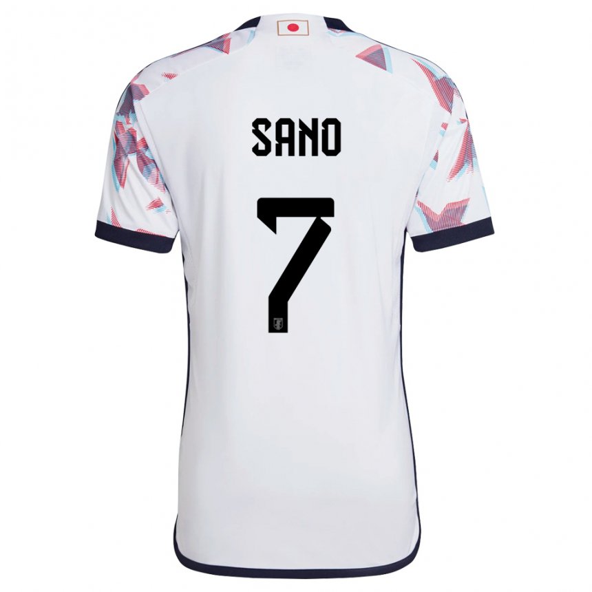 Hombre Camiseta Japón Kodai Sano #7 Blanco 2ª Equipación 22-24 La Camisa
