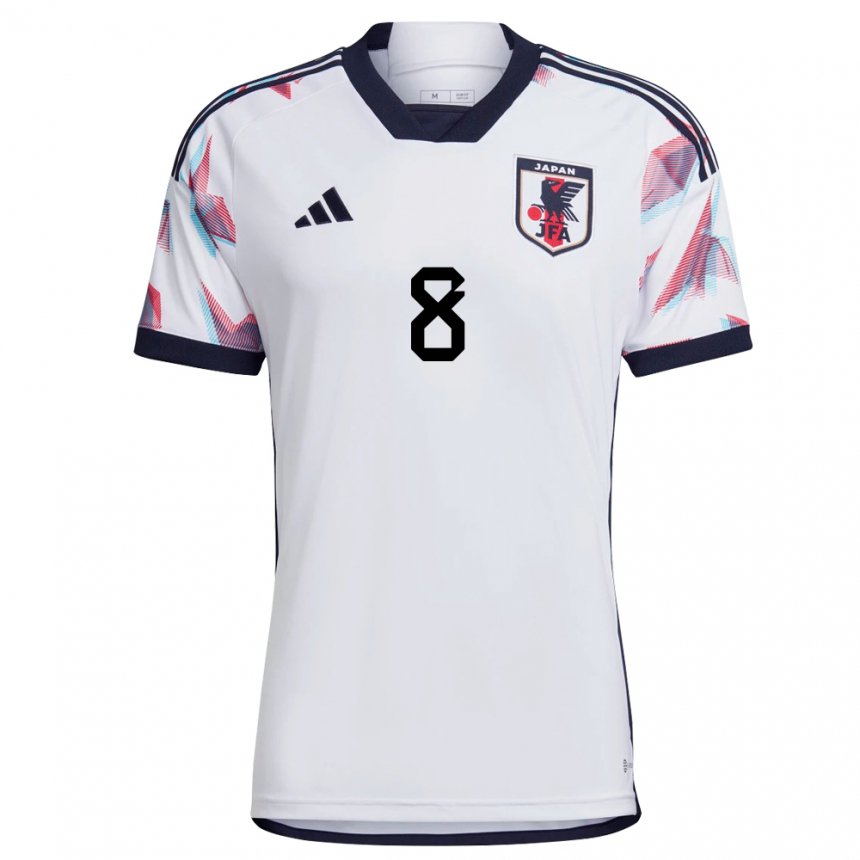 Hombre Camiseta Japón Issei Kumatoriya #8 Blanco 2ª Equipación 22-24 La Camisa