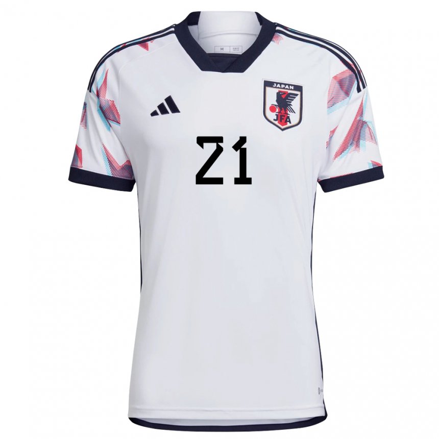 Hombre Camiseta Japón Jiro Nakamura #21 Blanco 2ª Equipación 22-24 La Camisa