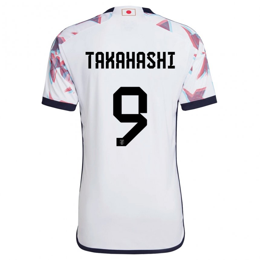 Hombre Camiseta Japón Hikaru Takahashi #9 Blanco 2ª Equipación 22-24 La Camisa