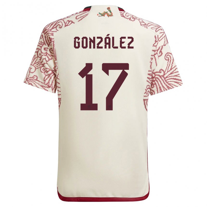 Hombre Camiseta México Alison Gonzalez #17 Maravilla Blanco Rojo 2ª Equipación 22-24 La Camisa