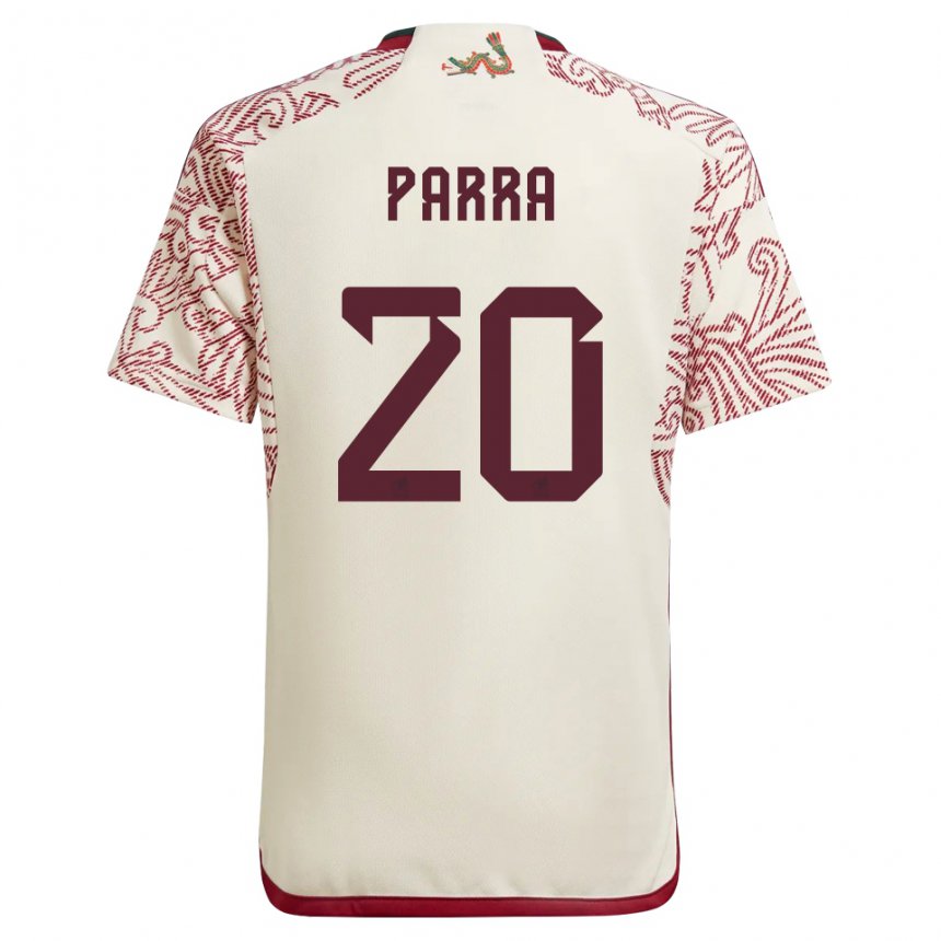 Hombre Camiseta México Rodrigo Parra #20 Maravilla Blanco Rojo 2ª Equipación 22-24 La Camisa