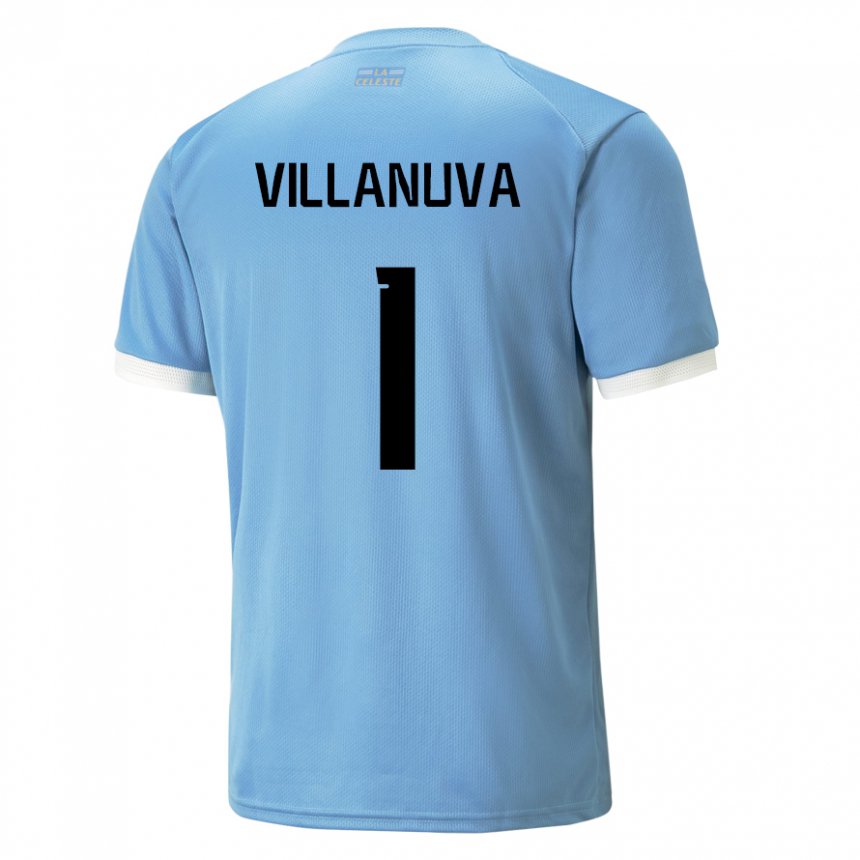 Mujer Camiseta Uruguay Josefina Villanuva #1 Azul 1ª Equipación 22-24 La Camisa