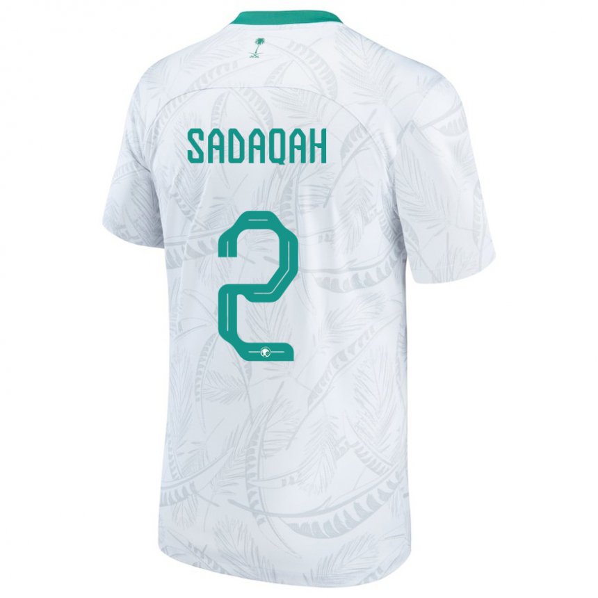 Mujer Camiseta Arabia Saudita Bayan Sadaqah #2 Blanco 1ª Equipación 22-24 La Camisa